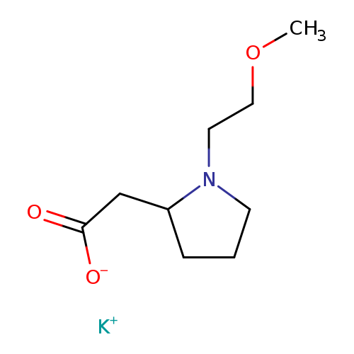 potassium 2-[1-(2-methoxyethyl)pyrrolidin-2-yl]acetate