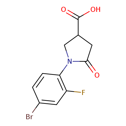 1-(4-Bromo-2-fluorophenyl)-5-oxopyrrolidine-3-carboxylic acid