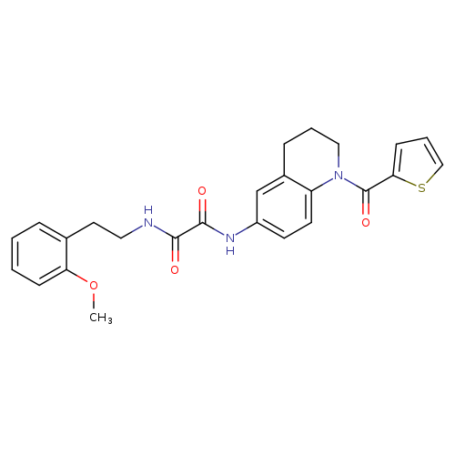 N'-[2-(2-methoxyphenyl)ethyl]-N-[1-(thiophene-2-carbonyl)-1,2,3,4-tetrahydroquinolin-6-yl]ethanediamide