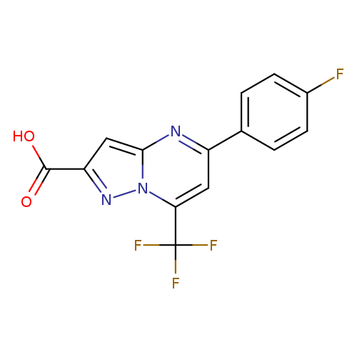 5-(4-Fluorophenyl)-7-(trifluoromethyl)pyrazolo[1,5-a]pyrimidine-2-carboxylic acid