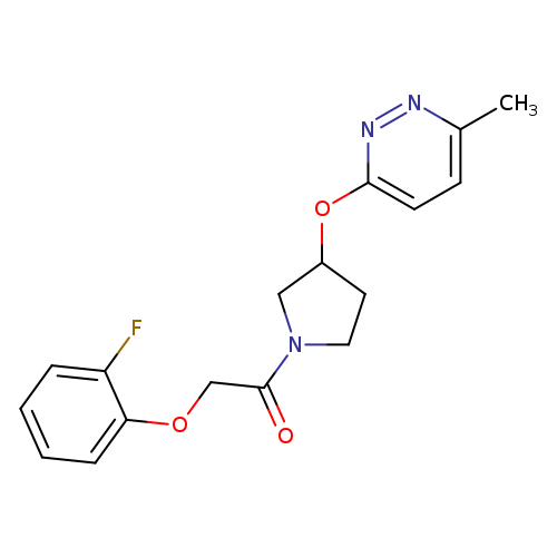 2-(2-fluorophenoxy)-1-{3-[(6-methylpyridazin-3-yl)oxy]pyrrolidin-1-yl}ethan-1-one