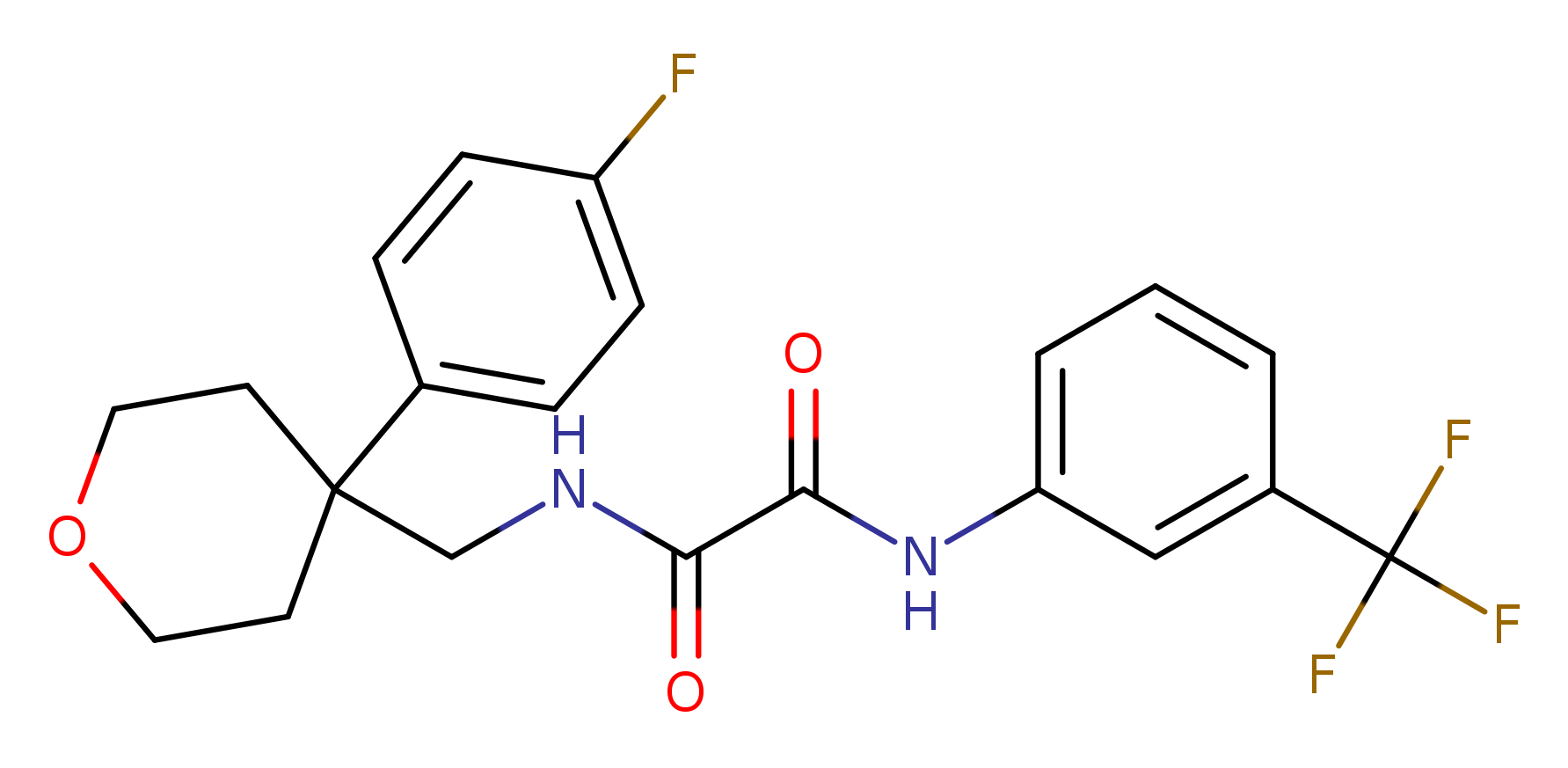 N'-{[4-(4-fluorophenyl)oxan-4-yl]methyl}-N-[3-(trifluoromethyl)phenyl]ethanediamide
