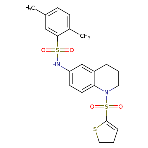 2,5-dimethyl-N-[1-(thiophene-2-sulfonyl)-1,2,3,4-tetrahydroquinolin-6-yl]benzene-1-sulfonamide