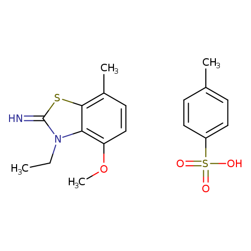3-ethyl-4-methoxy-7-methyl-2,3-dihydro-1,3-benzothiazol-2-imine; 4-methylbenzene-1-sulfonic acid