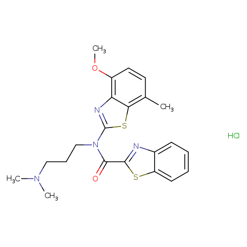 N-[3-(dimethylamino)propyl]-N-(4-methoxy-7-methyl-1,3-benzothiazol-2-yl)-1,3-benzothiazole-2-carboxamide hydrochloride