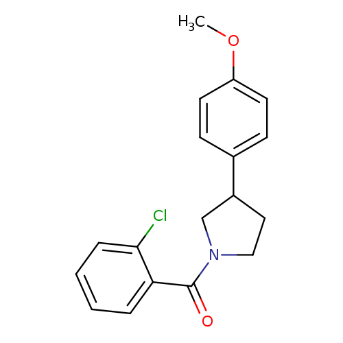 1-(2-chlorobenzoyl)-3-(4-methoxyphenyl)pyrrolidine