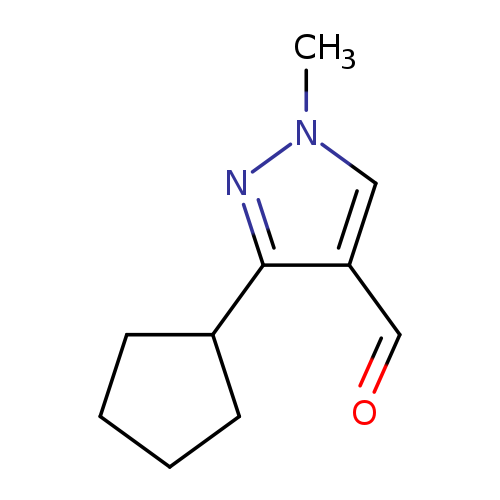 3-cyclopentyl-1-methyl-1H-pyrazole-4-carbaldehyde