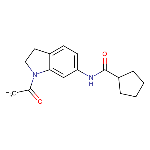 N-(1-acetyl-2,3-dihydro-1H-indol-6-yl)cyclopentanecarboxamide