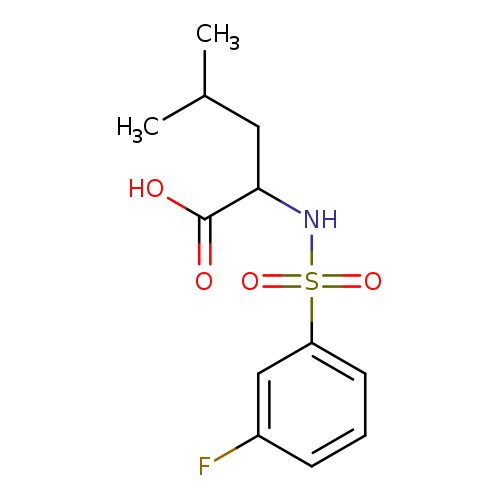 ((3-fluorophenyl)sulfonyl)leucine