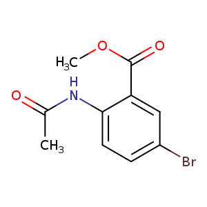 Benzoic acid, 2-(acetylamino)-5-bromo-, methyl ester
