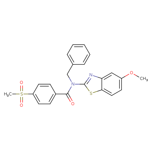 N-benzyl-4-methanesulfonyl-N-(5-methoxy-1,3-benzothiazol-2-yl)benzamide