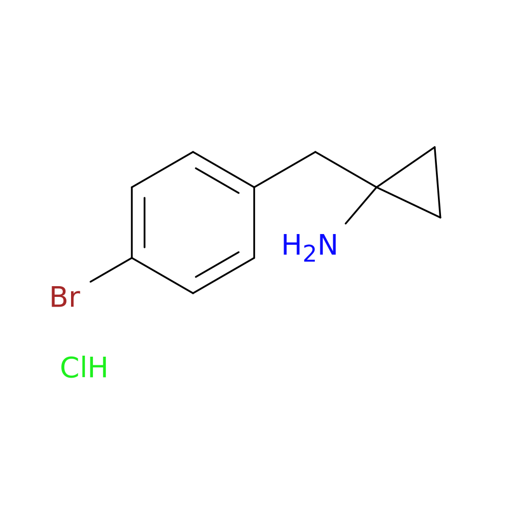 1-[(4-bromophenyl)methyl]cyclopropan-1-amine hydrochloride