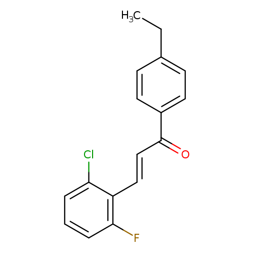 (2E)-3-(2-chloro-6-fluorophenyl)-1-(4-ethylphenyl)prop-2-en-1-one