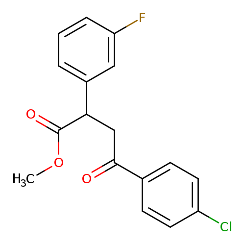 methyl 4-(4-chlorophenyl)-2-(3-fluorophenyl)-4-oxobutanoate