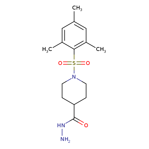 1-(Mesitylsulfonyl)piperidine-4-carbohydrazide