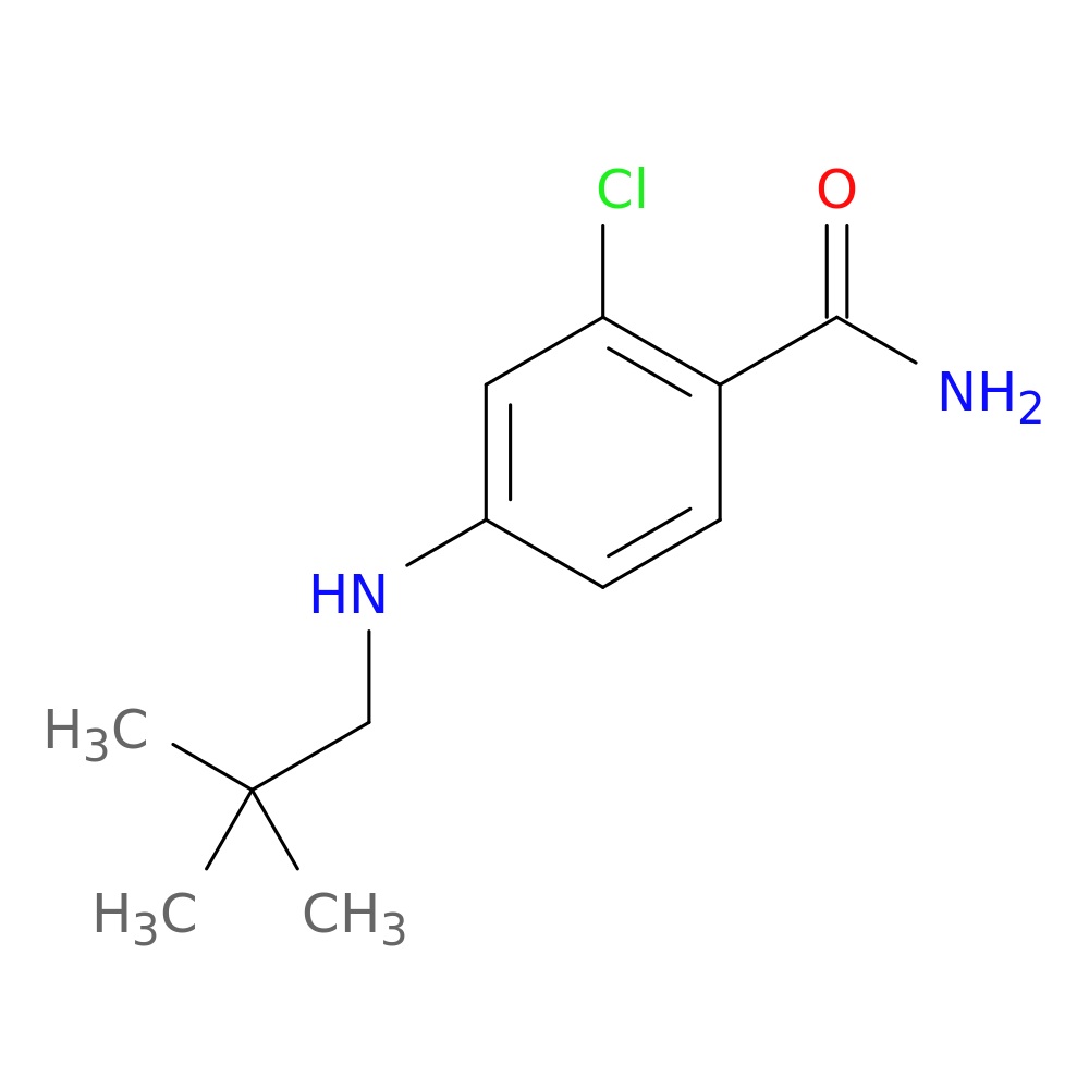 2-chloro-4-[(2,2-dimethylpropyl)amino]benzamide