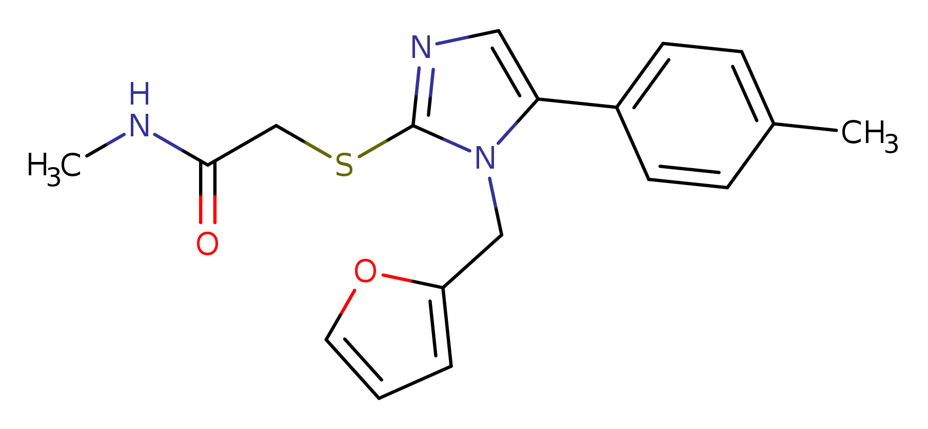 2-({1-[(furan-2-yl)methyl]-5-(4-methylphenyl)-1H-imidazol-2-yl}sulfanyl)-N-methylacetamide