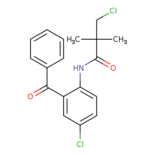 N-(2-benzoyl-4-chlorophenyl)-3-chloro-2,2-dimethylpropanamide