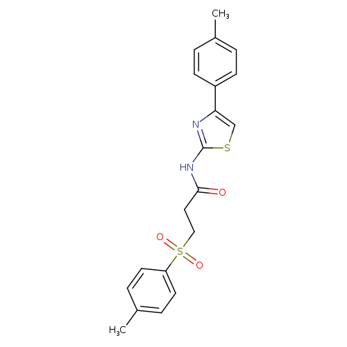 3-(4-methylbenzenesulfonyl)-N-[4-(4-methylphenyl)-1,3-thiazol-2-yl]propanamide