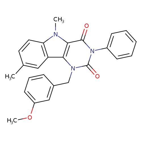 1-[(3-methoxyphenyl)methyl]-5,8-dimethyl-3-phenyl-1H,2H,3H,4H,5H-pyrimido[5,4-b]indole-2,4-dione