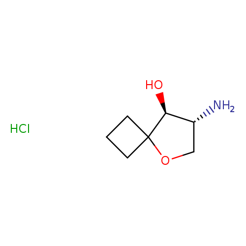 rac-(7R,8S)-7-amino-5-oxaspiro[3.4]octan-8-olhydrochloride,trans