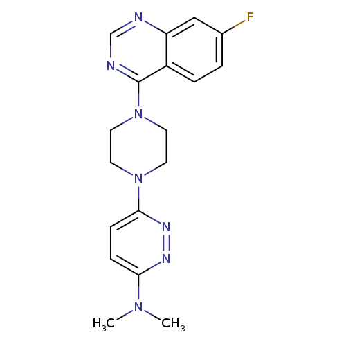6-[4-(7-fluoroquinazolin-4-yl)piperazin-1-yl]-N,N-dimethylpyridazin-3-amine