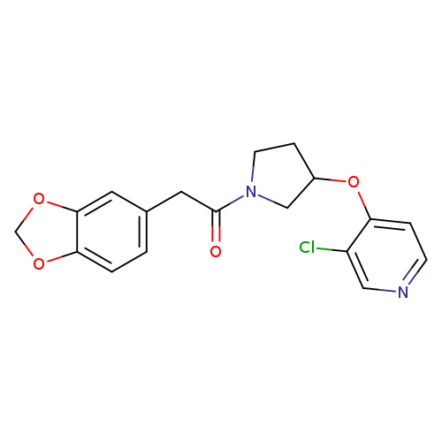 2-(2H-1,3-benzodioxol-5-yl)-1-{3-[(3-chloropyridin-4-yl)oxy]pyrrolidin-1-yl}ethan-1-one