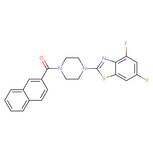 4,6-difluoro-2-[4-(naphthalene-2-carbonyl)piperazin-1-yl]-1,3-benzothiazole