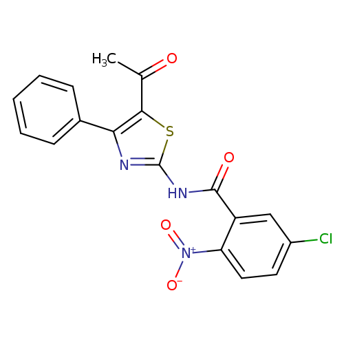 N-(5-acetyl-4-phenyl-1,3-thiazol-2-yl)-5-chloro-2-nitrobenzamide
