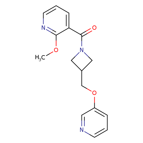 2-methoxy-3-{3-[(pyridin-3-yloxy)methyl]azetidine-1-carbonyl}pyridine