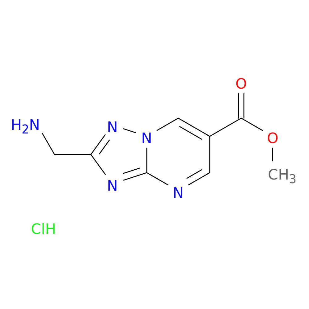 methyl 2-(aminomethyl)-[1,2,4]triazolo[1,5-a]pyrimidine-6-carboxylate hydrochloride