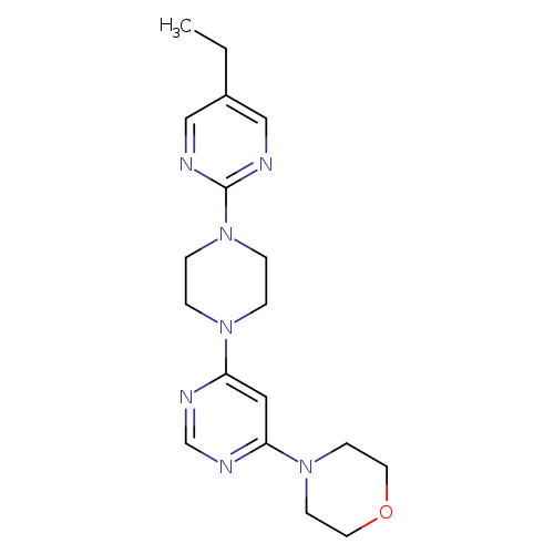 4-{6-[4-(5-ethylpyrimidin-2-yl)piperazin-1-yl]pyrimidin-4-yl}morpholine