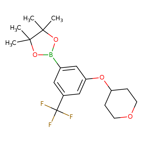 3-(Tetrahydropyran-4-yloxy)-5-trifluoromethylphenylboronic acid, pinacol ester