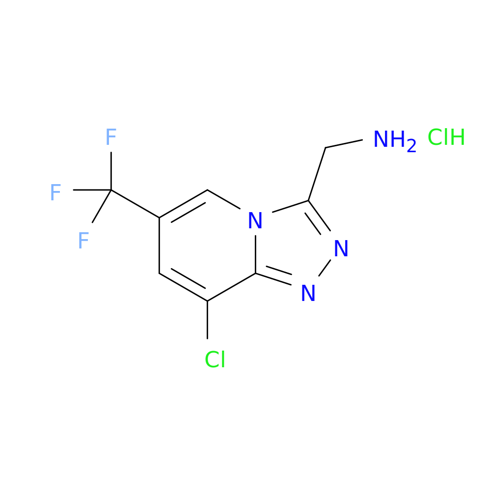 [8-chloro-6-(trifluoromethyl)-[1,2,4]triazolo[3,4-a]pyridin-3-yl]methanamine hydrochloride