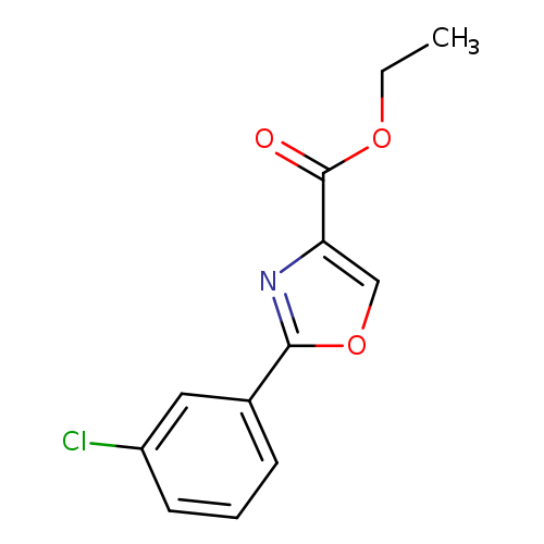 4-Oxazolecarboxylic acid, 2-(3-chlorophenyl)-, ethyl ester