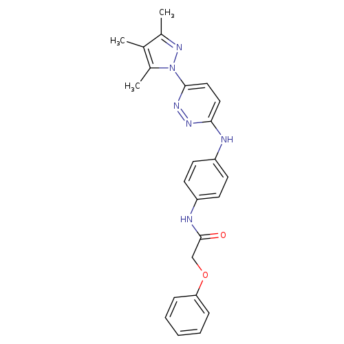 2-phenoxy-N-(4-{[6-(3,4,5-trimethyl-1H-pyrazol-1-yl)pyridazin-3-yl]amino}phenyl)acetamide