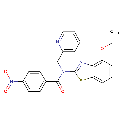 N-(4-ethoxy-1,3-benzothiazol-2-yl)-4-nitro-N-[(pyridin-2-yl)methyl]benzamide