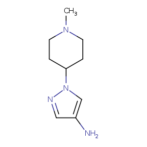1H-Pyrazol-4-amine, 1-(1-methyl-4-piperidinyl)-
