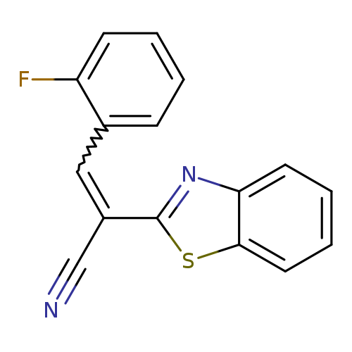 (2E)-2-(1,3-benzothiazol-2-yl)-3-(2-fluorophenyl)prop-2-enenitrile