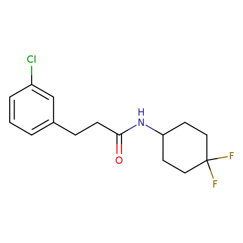 3-(3-chlorophenyl)-N-(4,4-difluorocyclohexyl)propanamide