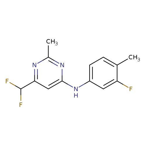 6-(difluoromethyl)-N-(3-fluoro-4-methylphenyl)-2-methylpyrimidin-4-amine