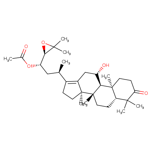 Dammar-13(17)-en-3-one, 23-(acetyloxy)-24,25-epoxy-11-hydroxy-, (8α,9β,11β,14β,23S,24R)-