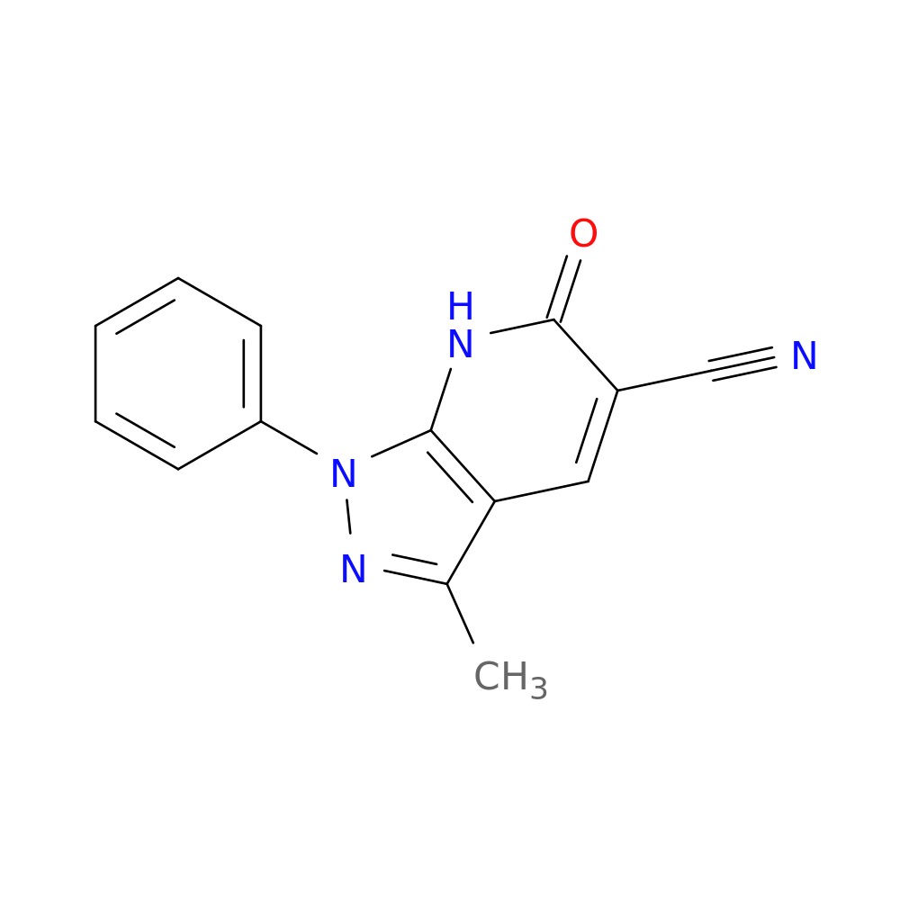 3-Methyl-6-oxo-1-phenyl-6,7-dihydro-1H-pyrazolo[3,4-b]pyridine-5-carbonitrile