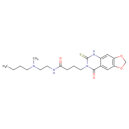 N-{2-[butyl(methyl)amino]ethyl}-4-{8-oxo-6-sulfanylidene-2H,5H,6H,7H,8H-[1,3]dioxolo[4,5-g]quinazolin-7-yl}butanamide