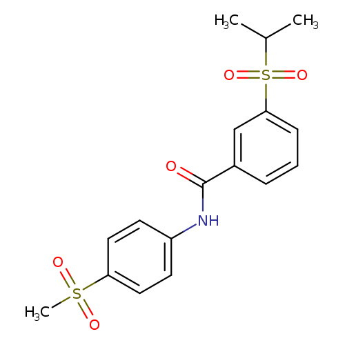 N-(4-methanesulfonylphenyl)-3-(propane-2-sulfonyl)benzamide