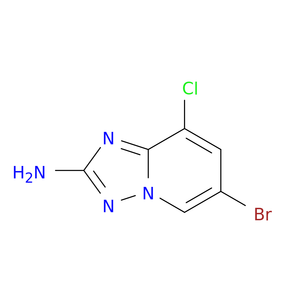 6-Bromo-8-chloro-[1,2,4]triazolo[1,5-a]pyridin-2-ylamine