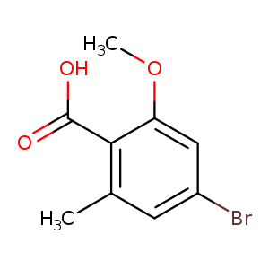 4-Bromo-2-methoxy-6-methylbenzoic acid