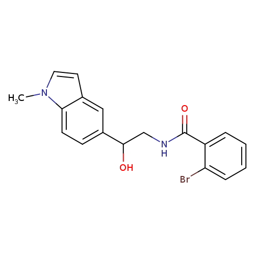 2-bromo-N-[2-hydroxy-2-(1-methyl-1H-indol-5-yl)ethyl]benzamide