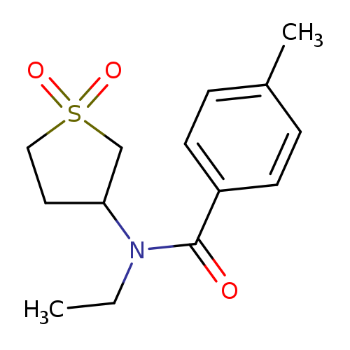 N-(1,1-dioxo-1lambda6-thiolan-3-yl)-N-ethyl-4-methylbenzamide
