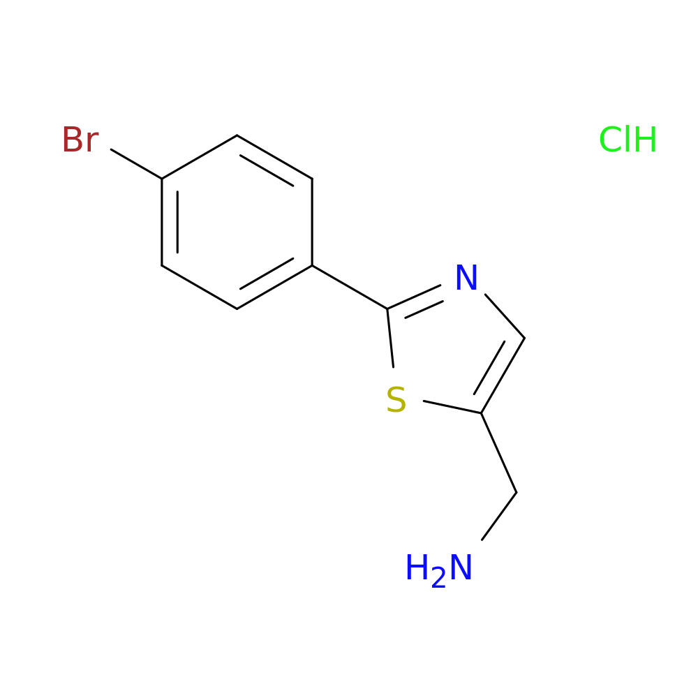 1-[2-(4-bromophenyl)-1,3-thiazol-5-yl]methanamine hydrochloride